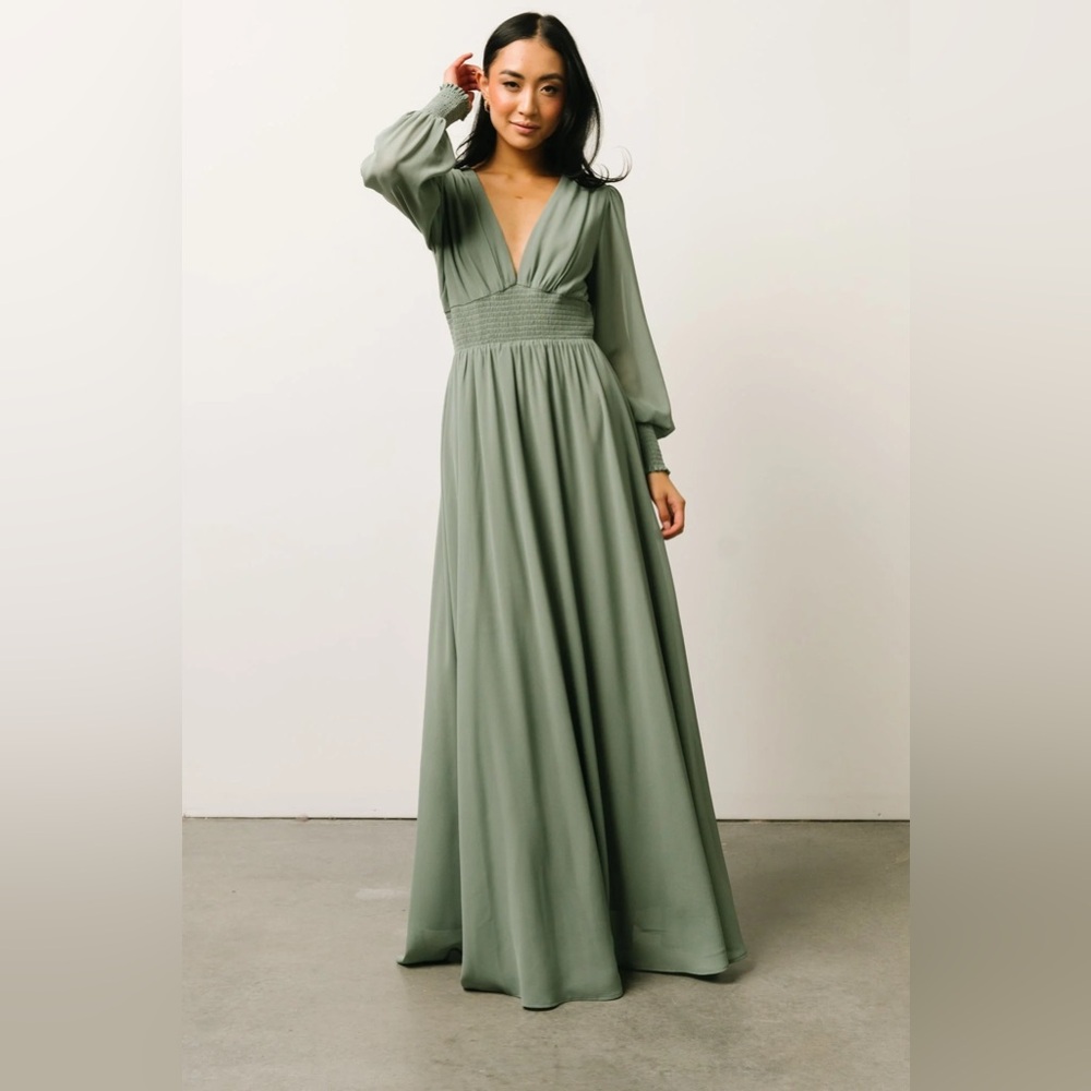 Baltic Born Olivia Maxi Dress in Eucalyptus